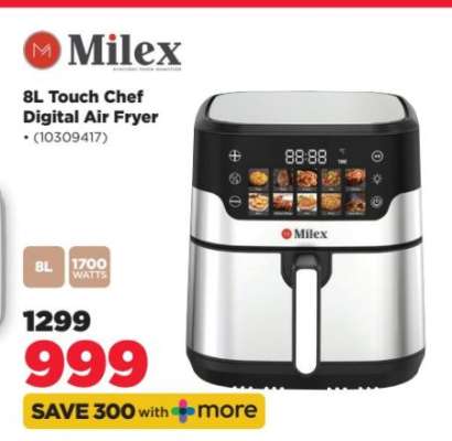 Milex 8L Touch Chef Digital Air Fryer