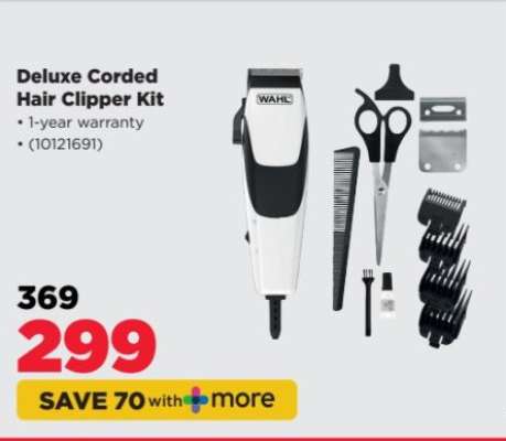 Deluxe Corded Hair Clipper Kit