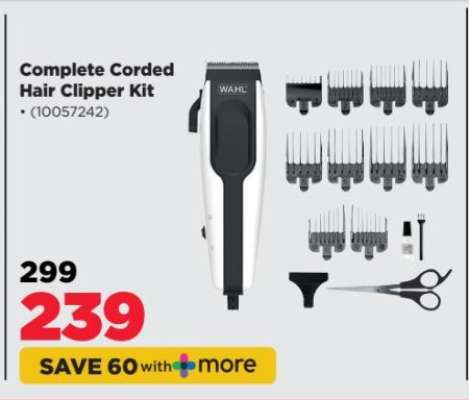 Complete Corded Hair Clipper Kit