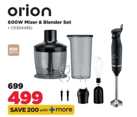 orion 600W Mixer & Blender Set