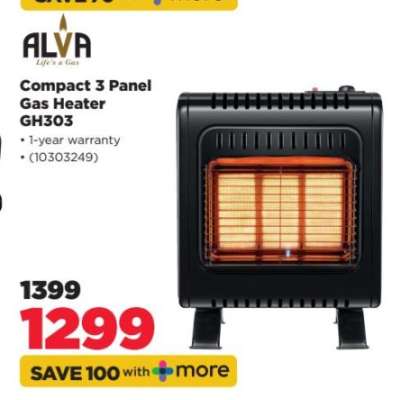 ALVA Compact 3 Panel Gas Heater GH303
