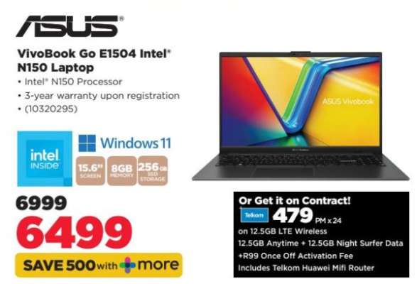 ASUS VivoBook Go E1504 Intel N150 Laptop