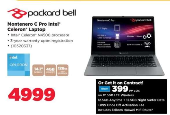 Montenero C Pro Intel Celeron Laptop