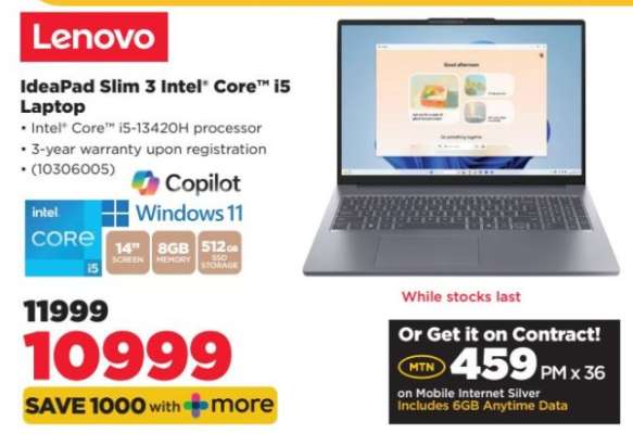 Lenovo IdeaPad Slim 3 Intel Core i5 Laptop
