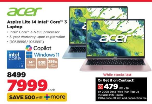 Acer Aspire Lite 14 Intel Core 3 Laptop