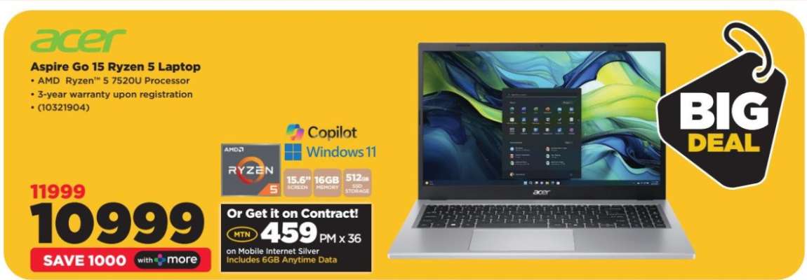 Acer Aspire Go 15 Ryzen 5 Laptop