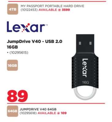 Lexar JumpDrive V40 - USB 2.0 16GB