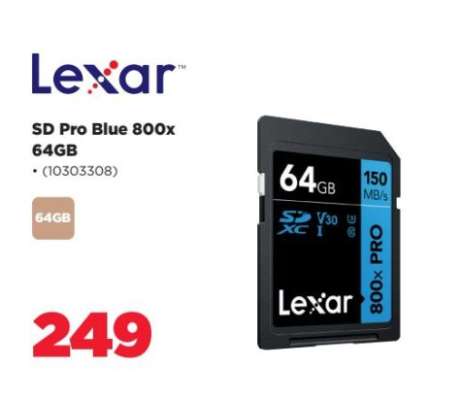 SD Pro Blue 800x 64GB
