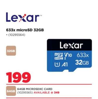 Lexar 633x microSD 32GB