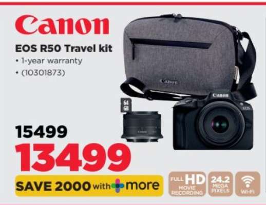 Canon EOS R50 Travel kit