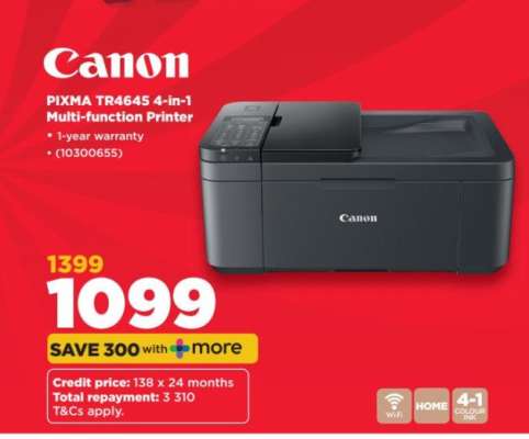 Canon PIXMA TR4645 4-in-1 Multi-function Printer