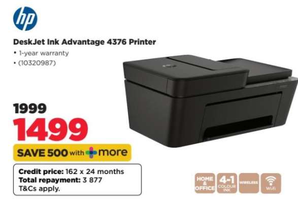 DeskJet Ink Advantage 4376 Printer