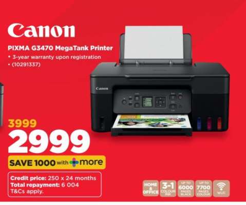 Canon PIXMA G3470 MegaTank Printer
