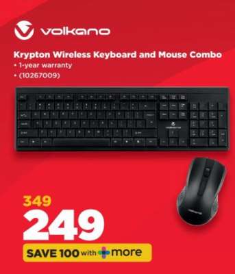 Volkano Krypton Wireless Keyboard And Mouse Combo