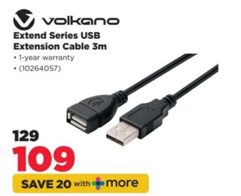 Volkano Extend Series USB Extension Cable 3m