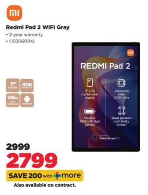 Redmi Pad 2 WiFi Gray