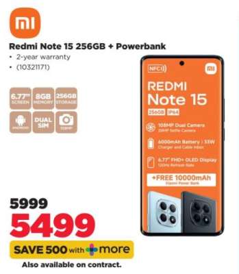 Redmi Note 15 256GB + Powerbank