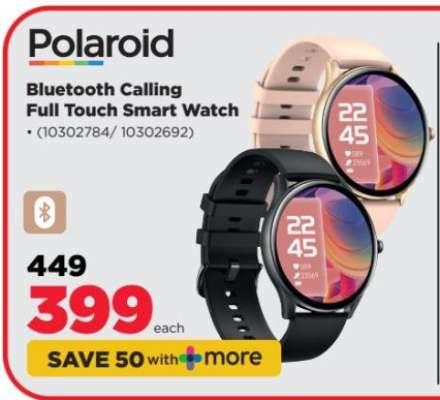 Polaroid Bluetooth Calling Full Touch Smart Watch