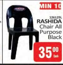 RASHIDA CHAIR All Purpose Black