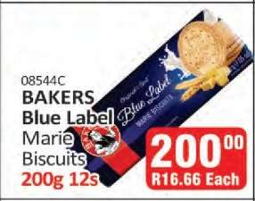 Bakers Blue Label Marie Biscuits