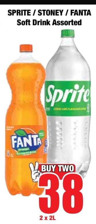 SPRITE / STONEY / FANTA Soft Drink Assorted
