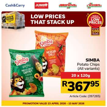 Jumbo Cash & Carry catalogue  - 23/04/2026 - 13/05/2026.