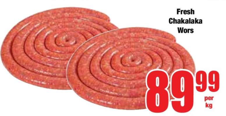 Fresh Chakalaka Wors