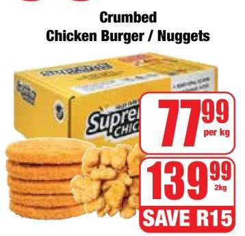 Crumbed Chicken Burger / Nuggets