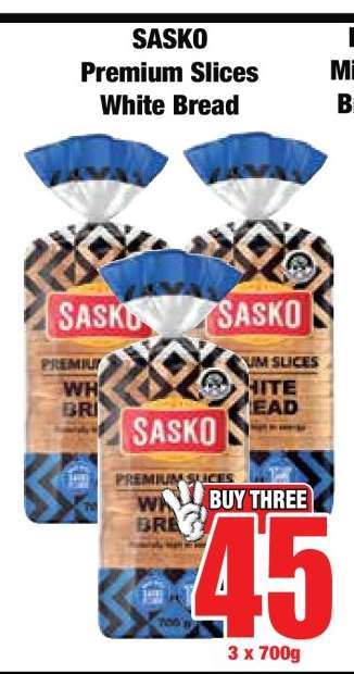 Sasko Premium Slices White Bread