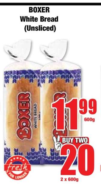 BOXER White Bread (Unsliced)