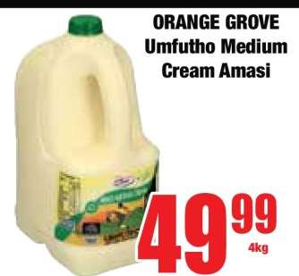 ORANGE GROVE Umfutho Medium Cream Amasi