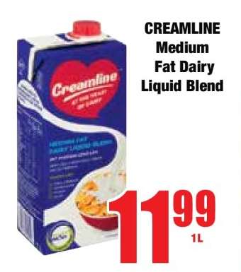 CREAMLINE Medium Fat Dairy Liquid Blend