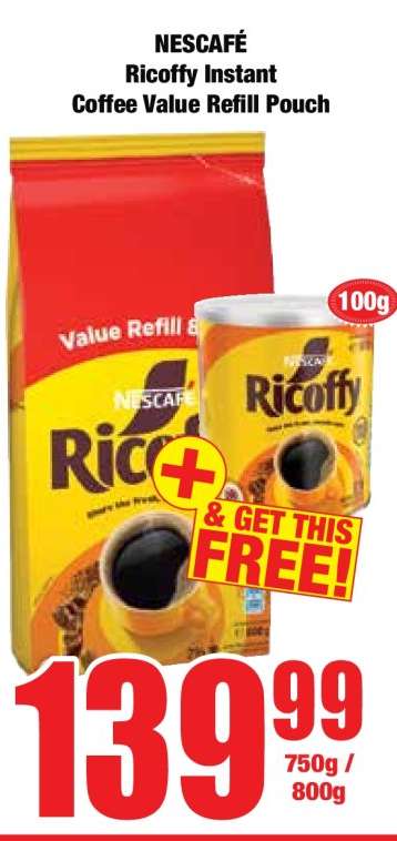 NESCAFÉ Ricoffy Instant Coffee Value Refill Pouch