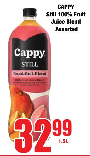 CAPPY Still 100% Fruit Juice Blend Assorted