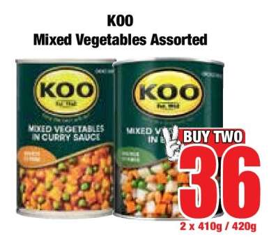 KOO Mixed Vegetables Assorted