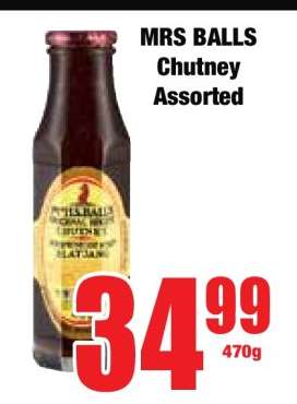 MRS BALLS Chutney Assorted