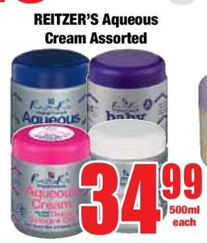 REITZER’S Aqueous Cream Assorted