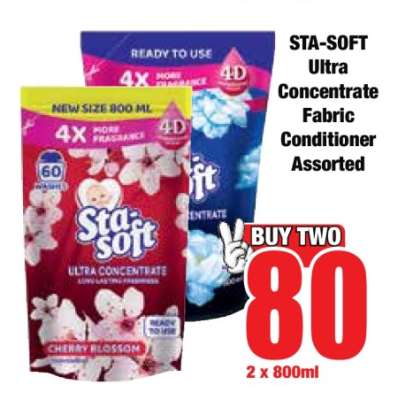 STA-SOFT Ultra Concentrate Fabric Conditioner Assorted