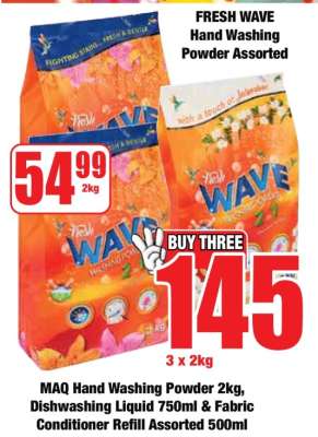 FRESH WAVE Hand Washing Powder Assorted
