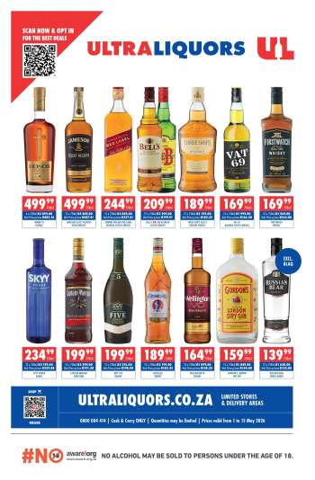 Ultra Liquors catalogue  - 01/05/2026 - 15/05/2026.