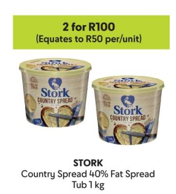 Stork Country Spread 40% Fat Spread Tub 1 kg
