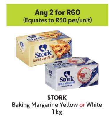 STORK Baking Margarine Yellow or White