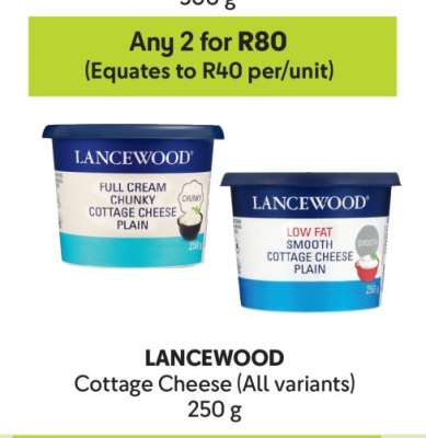 Lancewood Cottage Cheese All Variants