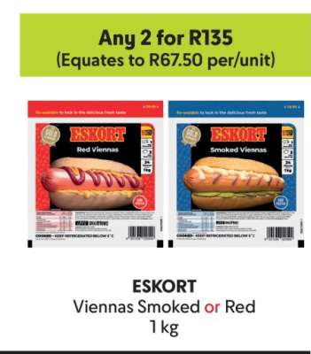 ESKORT Viennas Smoked or Red