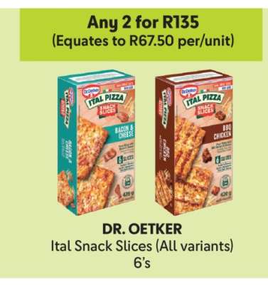 DR OETKER Ital Snack Slices (All variants) 6's