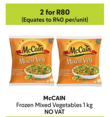 McCAIN Frozen Mixed Vegetables 1 kg