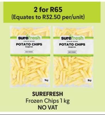 SUREFRESH Frozen Chips 1 kg