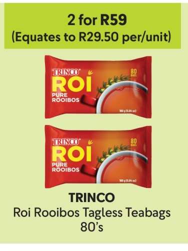 TRINCO ROI Rooibos Tagless Teabags 80's