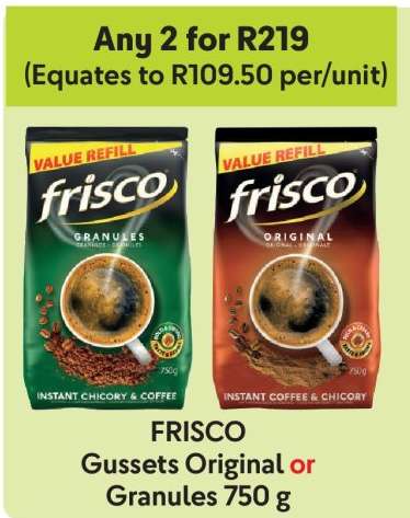 FRISCO Gussets Original or Granules 750 g