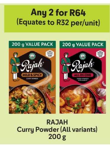 RAJAH Curry Powder (All variants)